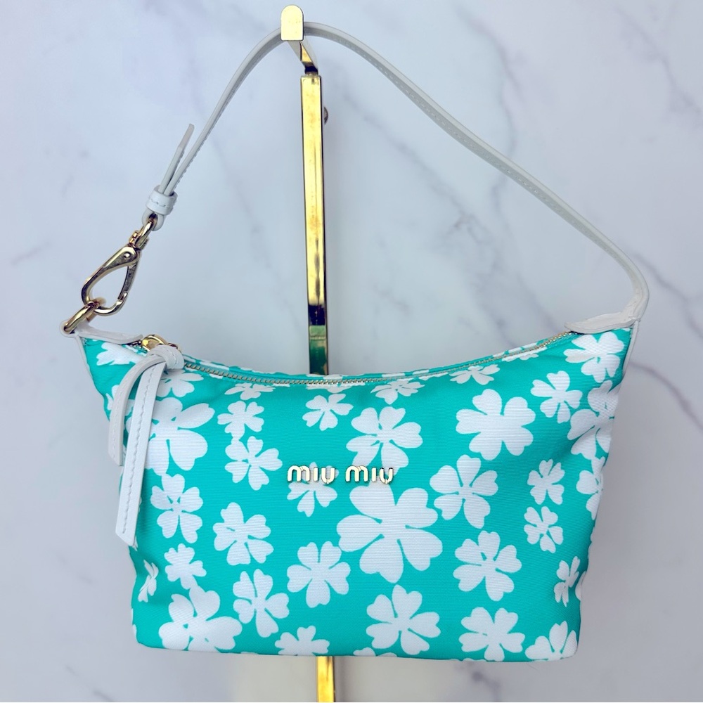 Miu Miu Nylon Top Handle Bag - Picture 1 of 13